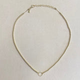 AUTUMN 26 SAMPLE SALE Gold Beaded Charm Chain Necklace 209