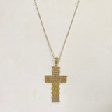 AUTUMN 26 SAMPLE SALE Mesh Cross Pendant Necklace 203