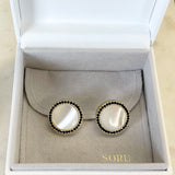 AUTUMN 26 SAMPLE SALE Mother of Pearl Stud Earrings 217