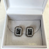 AUTUMN 26 SAMPLE SALE Onyx Stud Earrings 230
