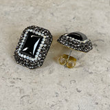 AUTUMN 26 SAMPLE SALE Onyx Stud Earrings 230
