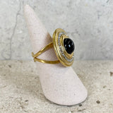 AUTUMN 26 SAMPLE SALE Onyx Roma Crystal Ring 223