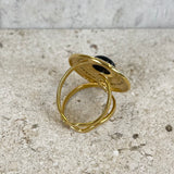 AUTUMN 26 SAMPLE SALE Onyx Roma Crystal Ring 223