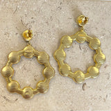 AUTUMN 26 SAMPLE SALE Baroque Pearl Hoop Earrings 228
