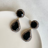 AUTUMN 26 SAMPLE SALE Onyx Drop Earrings 226