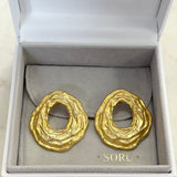 AUTUMN 26 SAMPLE SALE Textured Hoop Earrings 234