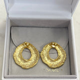 AUTUMN 26 SAMPLE SALE Textured Hoop Earrings 234