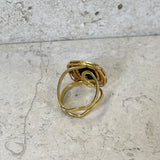 AUTUMN 26 SAMPLE SALE Onyx and Crystal Ring 222