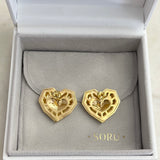 AUTUMN 26 SAMPLE SALE Geometric Heart Earrings 238