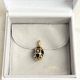 AUTUMN 26 SAMPLE SALE  Black and Pearl Egg Charm 232