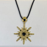 AUTUMN 26 SAMPLE SALE Corded Necklace with Sun Pendant 255