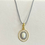 AUTUMN 26 SAMPLE SALE Cord Necklace with Pearl Pendant 258
