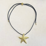 AUTUMN 26 SAMPLE SALE Corded Necklace with Starfish Pendant 256