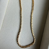 SAMPLE SALE 14k Solid Gold Natural Diamond Tennis Necklace