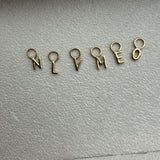 SAMPLE SALE 14k Gold Letter Charms