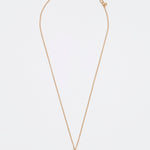 gold plated silver and crystal necklace with heart in the centre of pendant