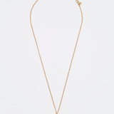 gold plated silver and crystal necklace with heart in the centre of pendant