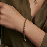 Soru Jewellery diamond tennis bracelet shot on model