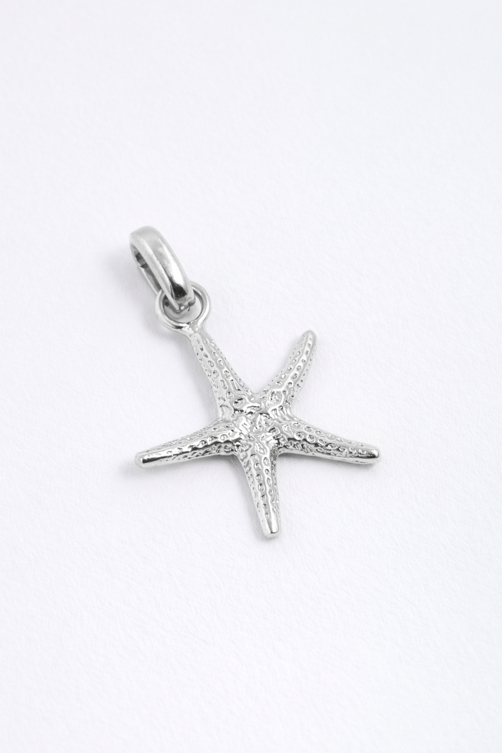 Silver Starfish shaped charm 