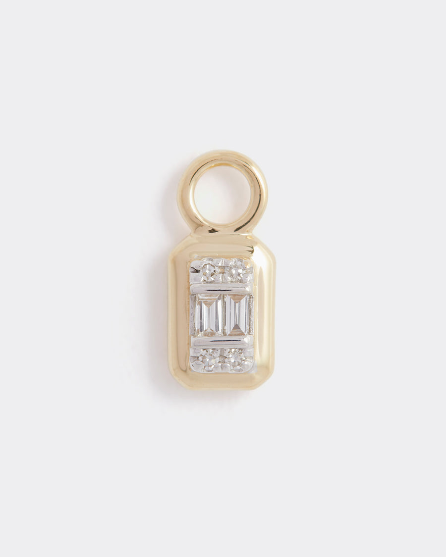 Soru Jewellery diamond birthstone charm in 14k gold, product shot