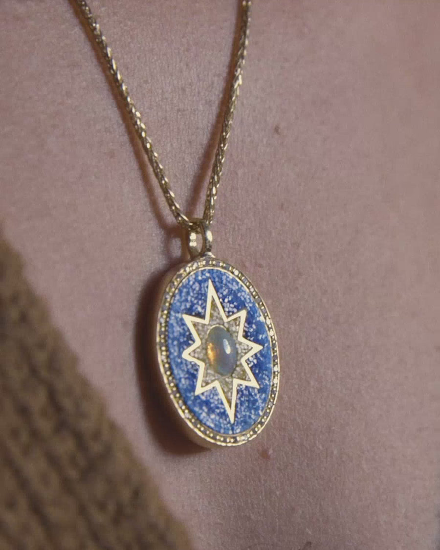 Celestial Opal & Diamond Micro-Mosaic Ring, 18ct Gold