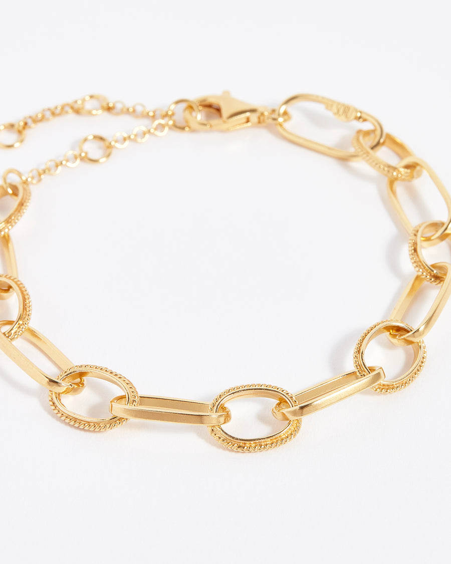 soru jewellery gold link bracelet