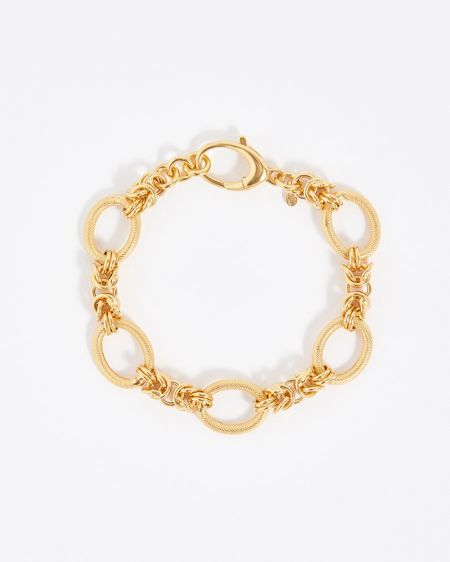 Soru jewellery gold link bracelet