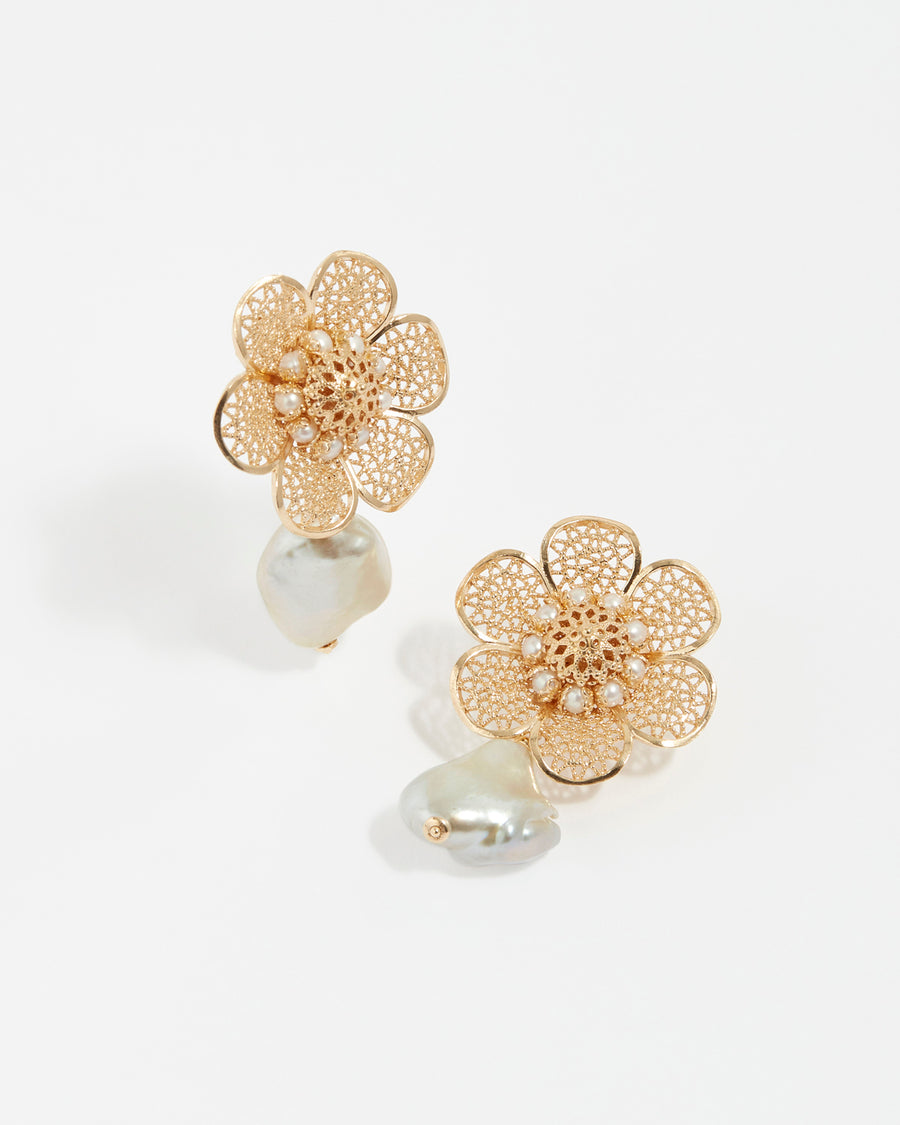 Gold Pearl Earrings For Wedding, Gold Leaf Earrings, Branch Earrings, June  Birthstone, Twig Jewelry, Birthday Gift Ideas – Kantabile Afrika