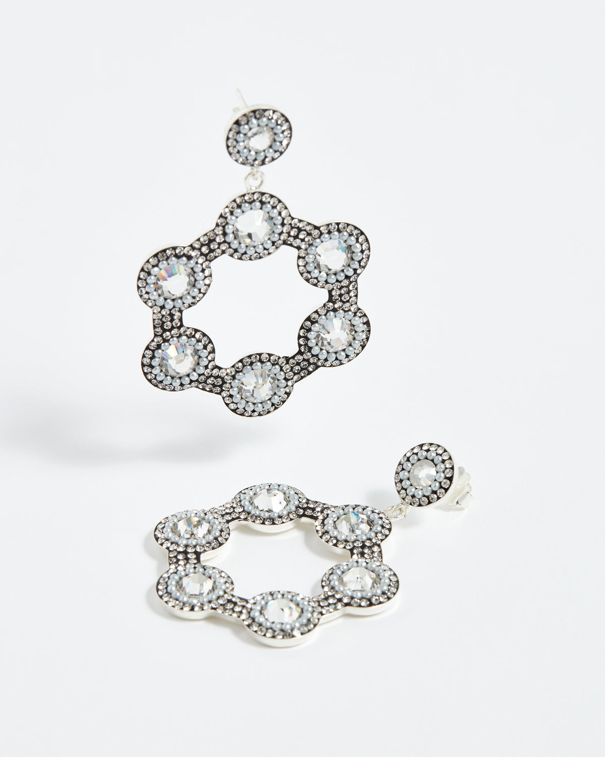 Crystal Mini Hoop Earrings