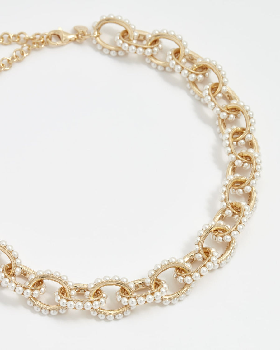 soru jewellery pearl link Mondello necklace 