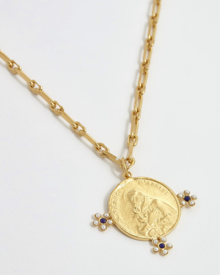 soru jewellery Tino coin necklace pendant, treasures coin 