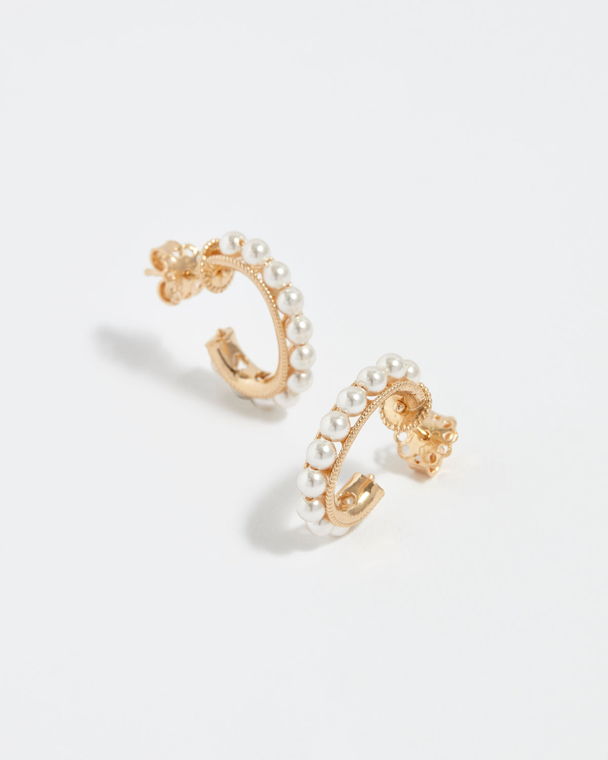 Pearl Mondello Mini Hoop Earrings