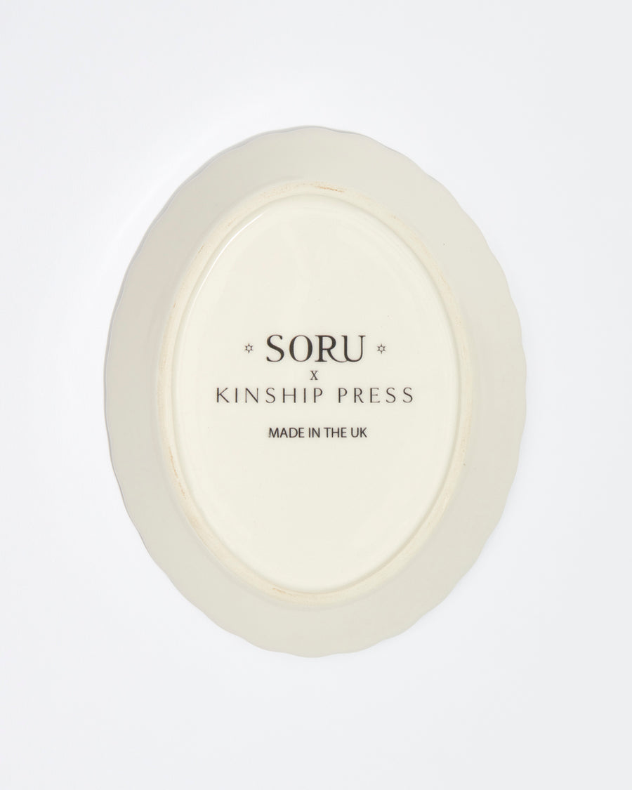 Kinship press x soru sicilian heart trinket dish with scalloped edge