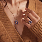 celestial opal and diamond micro mosaic ring, soru fine jewellery