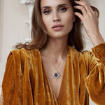 soru fine celestial pendant, soru micro mosaic star pendant, soru diamonds and sapphires celestial pendant, soru blue mosaic pendant 