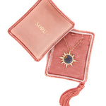 soru fine celestial pendant, soru micro mosaic star pendant, soru diamonds and sapphires celestial pendant, soru blue mosaic pendant 