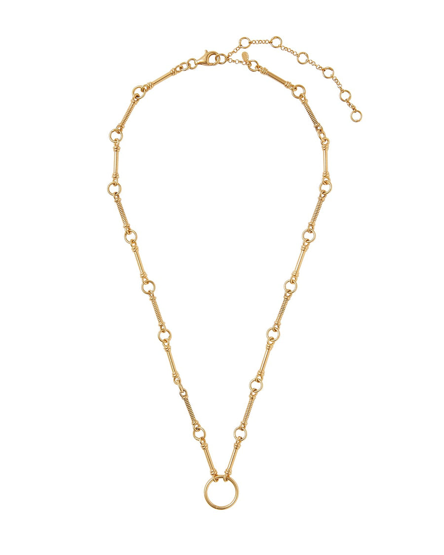 soru jewellery charm link necklace, gold plated silver link chain for detachable charms