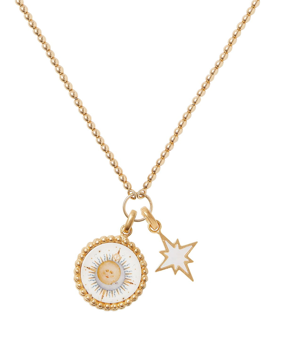 soru jewellery mother of pearl star interchangeable charm necklace