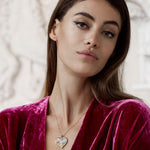 soru fine jewellery, soru micro mosaic, soru mosaic and sapphires, soru heart mosaic pendant, Italian mosaic jewellery, pastel heart necklace