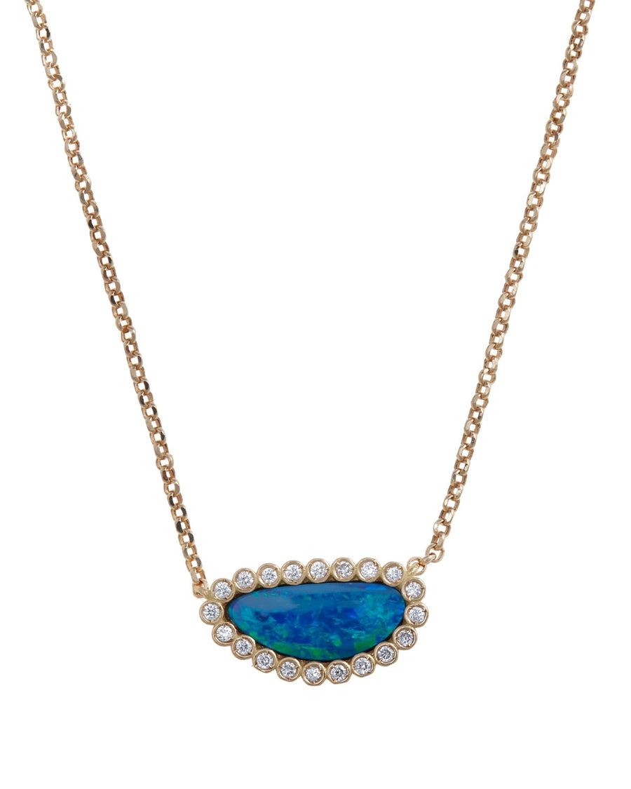 soru fine jewellery opal and diamond gold necklace