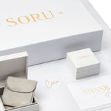 soru white gift box packaging