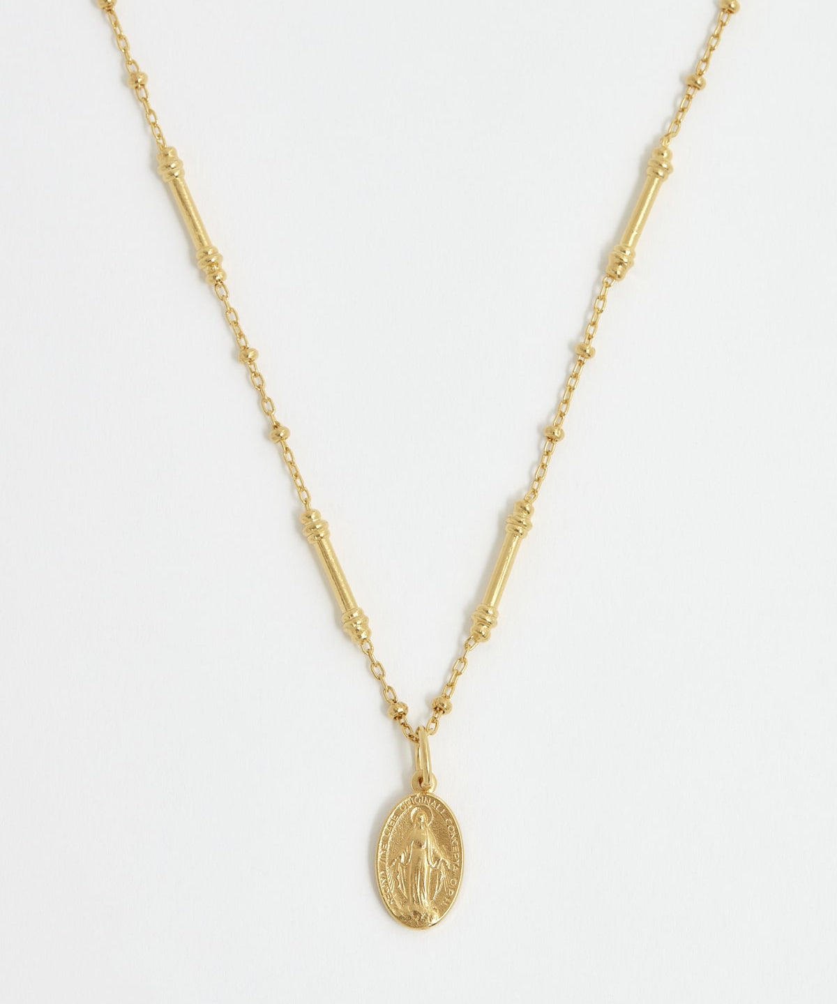 Soru mini pellegrino gold madonna charm necklace 