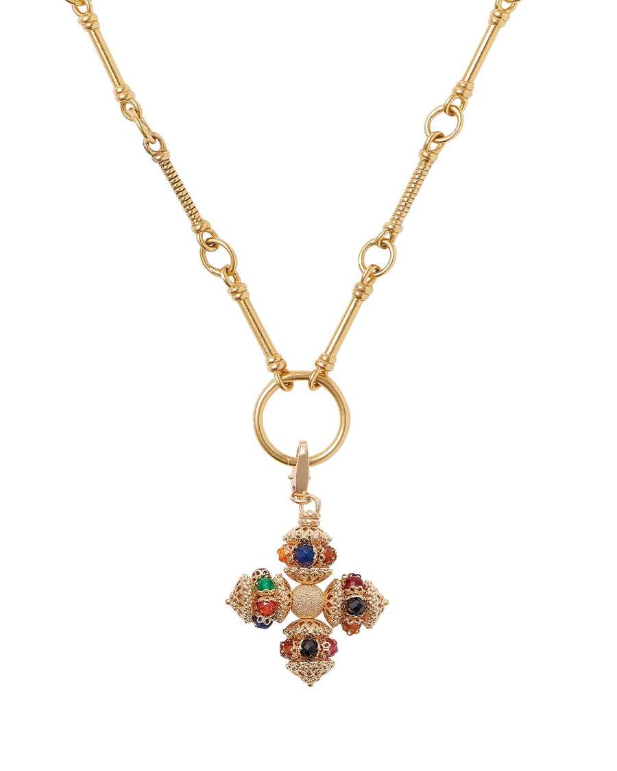 Soru Jewellery mini santina multicoloured detachable cross charm